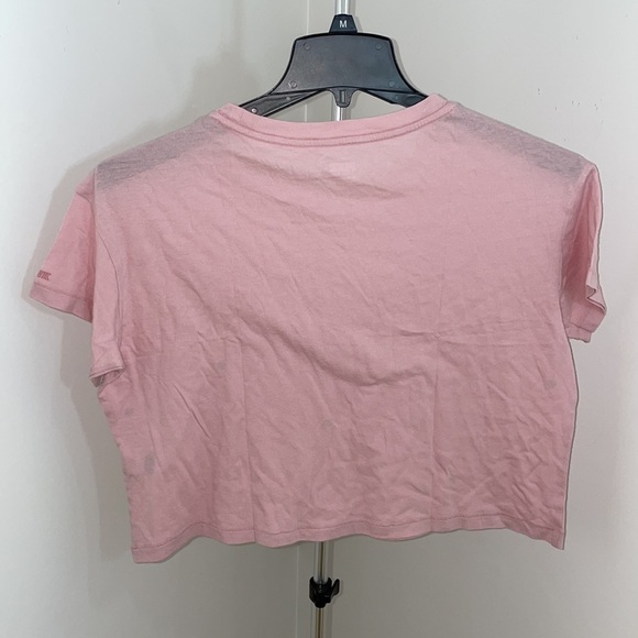 New Victoria's Secret Pink Short Sleeve Heart Printed Crop Top - Picture 3 of 11